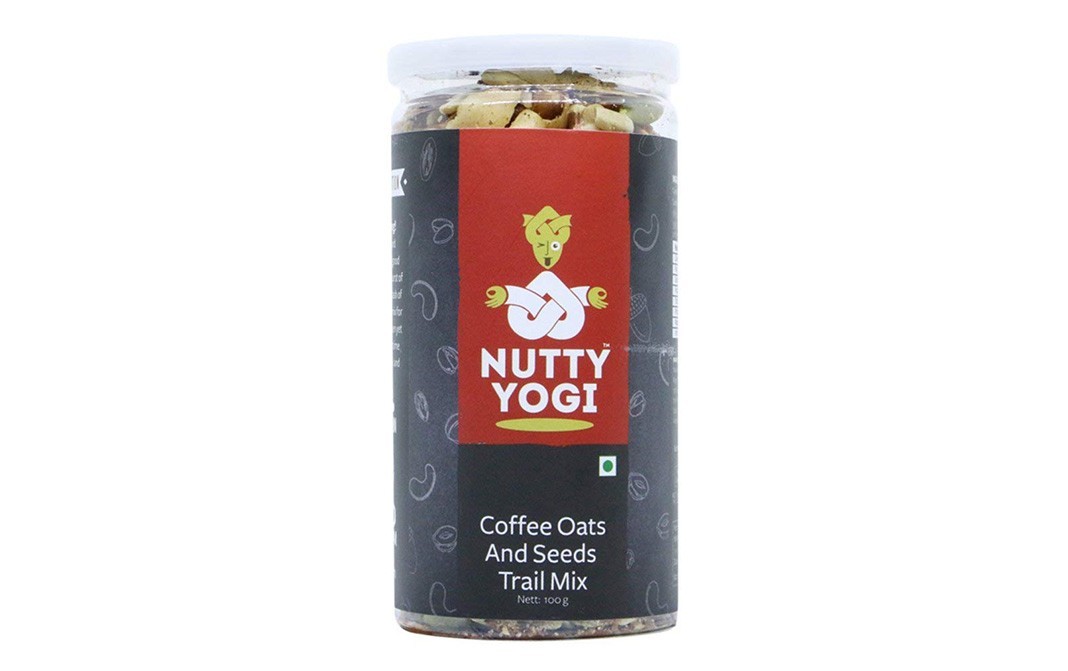 Nutty Yogi Coffee Oats And Seeds Trail Mix   Jar  100 grams